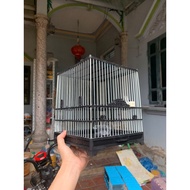 Square plastic tabletop cage - Ring cage, honeysucking cage size 21/23cm, pre-assembled