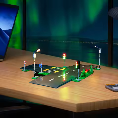 LED Lighting Set Suitable for LEGO Road Plates City 60304 ( Not Including Building Blocks )