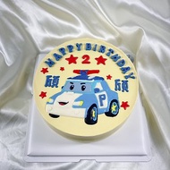 波利 安寶 赫利 生日蛋糕 客製 卡通 造型 翻糖 手繪 6 8吋 宅配