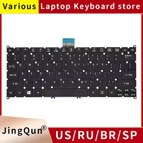 New Original US/English RU/Russian Laptop Keyboard For Acer Aspire ONE 725 726 AO756 AO725 B113 MS23