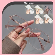 *READY STOCK*New Anti-blue Light Photochromic Glasses For Women Large Frame Ultra-light Photochromic