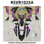 Rapido Cover Set Honda RS150R V1 V2 V3 SPECIAL EDITION (53) Black White RS150 RS150 R Motor Accessor