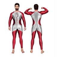 Amoresy Centurion Series Color Block Sports Tights Mens Long Sleeve Jumpsuit Spandex Swimsuit
