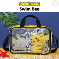Pokémon Swim Bag กระเป๋าชายหาด Pokemon กระเป๋ากันน้ำ Pikachu Swimming Bag for Kids Crossbody Bag