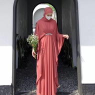 [COD] Shabira Kaftan Wanita Remaja Dewasa Terbaru 2025 Simple Elegam Kekinian Viral Bahan Ceruty Bab