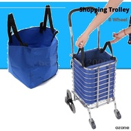 8 Wheel High Quality Foldable Shopping Grocery Trolley Cart Upgrade