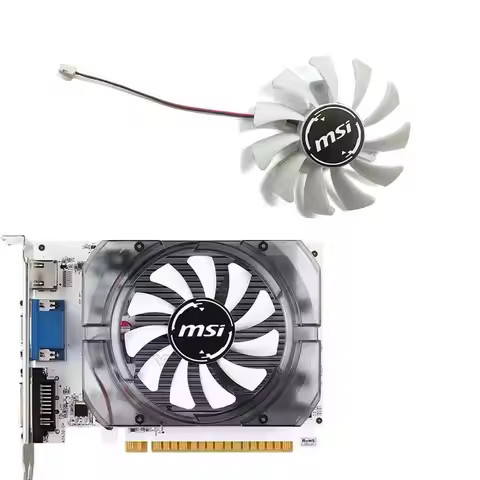 75MM GPU Replacement Fan 2PIN HA8010H12F-Z For MSI GEFORCE GT730 N730 N750 1030 OC V1 ITX Graphics C