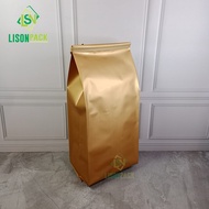 1kg Gusset Center Seal Gold Glossy Packaging | Aluminum Gusset Packaging