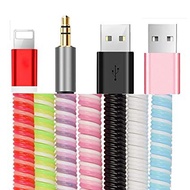 Mixed 2 Color Cable Phone Wire Cord Rope Protector (DUAL COLOR)