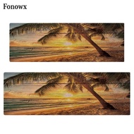 Fonowx 3D Seaside Landscape Floor Carpet Floor Mat Decorative Carpet For Bedroom Hotel