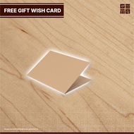 GEMAREKA FREE GIFT WISH CARD FOR CUSTOM PLAQUE