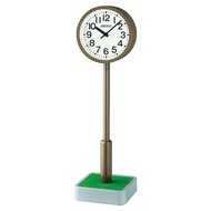 seiko SK037 Clock (QXG154B) Mini Park Green Land Desk 30.5 * 8.8 * 8.5cm