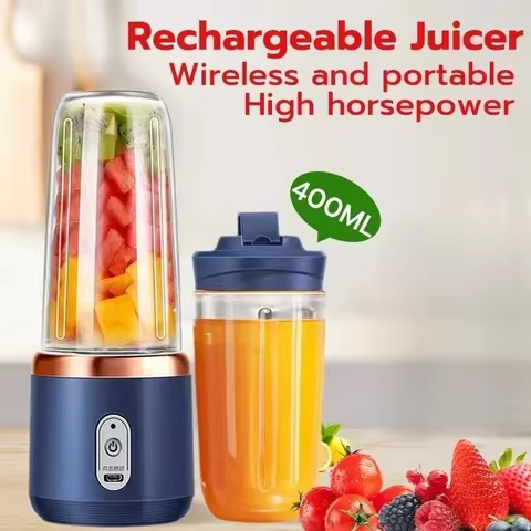 6-color 400ml portable blender, electric cup juicer, travel portable fresh juice blender, USB milksh