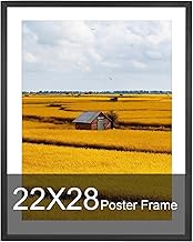 22x28 Frame, 22x28 Picture Frame Matted to 18x24, Poster Frame-Horizontal and Vertical Wall Hanging 