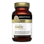 Premium Kinoko Gold AHCC Supplement–500mg of AHCC per Capsule–Supports Immune Health, Liver Function