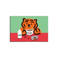韓國 MUZIK TIGER 明信片/ 吃麥片的躺肥虎