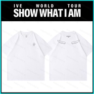 BH2 IVE world tour SHOW WHAT I AM T-shirt KPOP Yujin Gaeul Wonyoung short sleeve top HB2