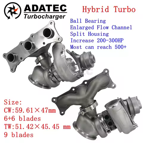 N54 Hybrid Turbo 500-550 HP TD04-17T Ball Bearing Upgrade For BMW Z4 X6 535i 335i 49131-07030 Turboc