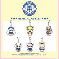 IVE MINIV Cartoon Campus Version Acrylic Keychain Zhang Yuanying LIZ Pendant Flash Merchandise