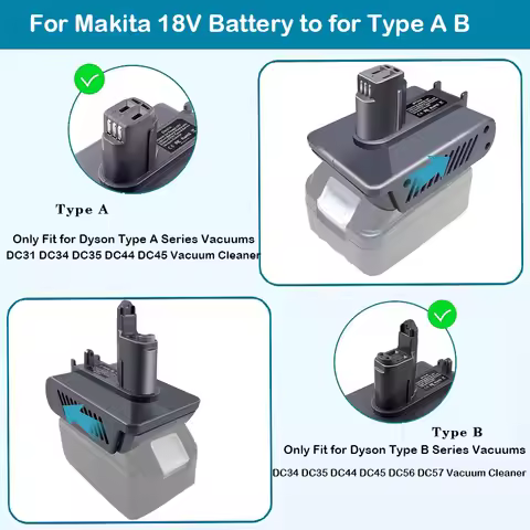 For Dyson Type A Type B Handheld Vacuum Cleaner DC35 DC34 DC31 for Makita 18V Battery to for Dyson B
