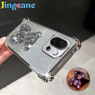 Jingsanc cho Oneplus 13t 5g/Oneplus 13S 5g vỏ điện thoại rõ ràng bốn góc chống rơi flah giấy lấp lán