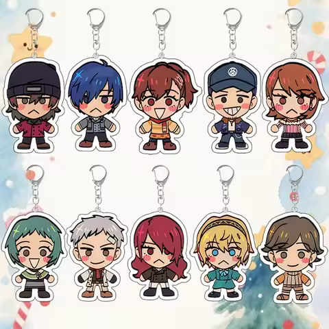 For Persona 3 Q Version Makoto Kotone Mitsuru Yukari Aigis Fuuka Acrylic Keychain Backpack Accessori