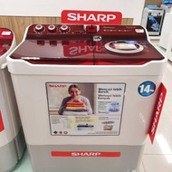 mesin cuci sharp 14kg 2 tabung