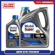(NEW PACKING) Mobil Super Friction Fighter 10W40 SP Semi Synthetic Engine Oil (4L/1L) 10W-40