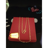 10k saudi gold chain 16 inch-750