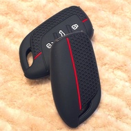 For MG 4 2023 Mg4 Ev MG HS GT ZS EV ZX MG5 MG6 3 Buttons Silicone Fob Key Cover Case Keychain for