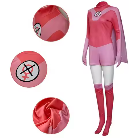 Cartoon Invincible Mark Grayson Cosplay Costume Superhero Omni-man Atom Eve Bodysuits Halloween Carn