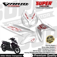 Transparent Sticker Vario 110 Techno carburetor Anti-fade cool Striping Vario Techno Striping Honda 
