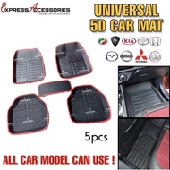 bahagian 【1 SET】PERODUA BEZZA 2016 - 2023 CUSTOMIZED FIT 5D FLOOR MAT CARPET LAPIK KAKI KERETA CAAT
