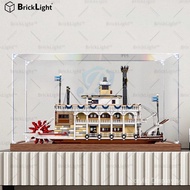 BrickLight™Canal Steamboat Acrylic display box Applicable for Lego 21356 Building Blocks Transparent