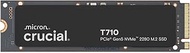 Crucial T710 SSD 2TB PCIe 5.0 x4 Gen5 NVMe M.2, Read Speeds up to 14500MB/s, Write 13800MB/s, Laptop