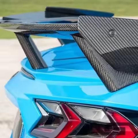 Carbon Fiber Rear Spoiler for Chevrolet Corvette C8 Z07 Z51 2-Door Coupe 2020-2022