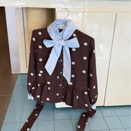 (PRE-ORDER) POLKA DOTS BLOUSE || BY.ONNI