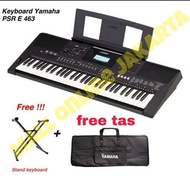 Keyboard Yamaha Psr E463 Usb Paket Piano Orgen Tunggal Free Stand Tas