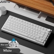 JUSTO Mechanical Keyboard, 82-Key  Backlit Gaming Keyboard,  AK820 Silent Mechanical Keys Wired Keyb