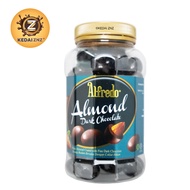 Chocolate Alfredo Almond Dark Chocolate Bottle 400g Coklat
