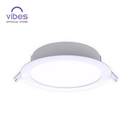 Vibes LED Round Recessed DL 9W WW Downlights VDL22109WW Integrated 726Lm 3000K CCT