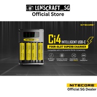 Nitecore Ci4 (4 Slots) USB-C Charger For Nearly all types of Rechargeable Battery