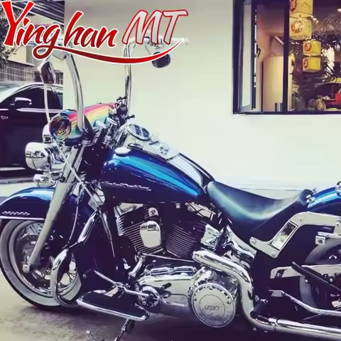 14" 16"18" Rise 1-1/4" Ape Hanger Handlebar For Harley Sportster XL 883 Forty Eight Dyna Softail Cla