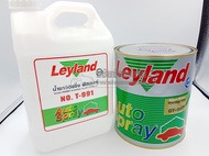 ชุดสีพื้น Leyland :ประกอบด้วยนำ้ยาวอชชิ่งฟิลเลอร์รถยนต์ (4L) และ Wash Primer (สีกากีเเกมเขียว)3.6L ผ