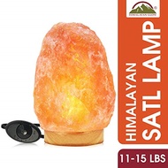 Himalayan Glow HS-1003 Pink Crystal Salt Lamp, (11 to 15 Lbs)