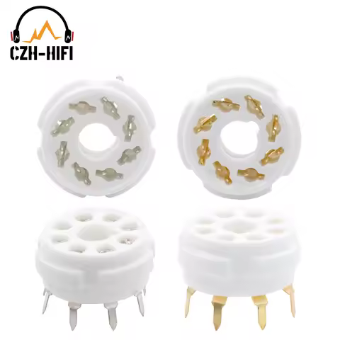 8pin K8A Octal Ceramic Tube Socket Valve Base for EL34 KT88 6V6 6SL7 5AR4 6L6 6V6 6CA7 Vintage Audio