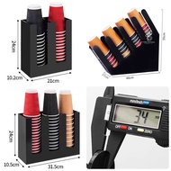 Acrylic Cup Holder Box Used To Organize Coffee Shop Glasses Size 12-22 Ounces. Type 2 3 4 Channels