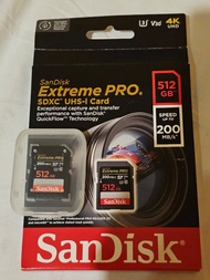 Sandisk Extreme Pro 512GB 記憶卡