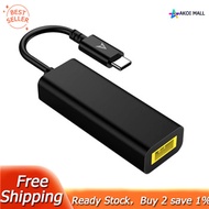 USB C to Slim Tip Adapter Square 45W Convert Charger to Type C for Lenovo Thinkpad, Samsung S8/S9/Note, Surface