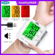 Cofoe bp Wrist Blood Pressure Monitor Digital Automatic Sphygmomanometer Watch Portable USB Charging Voice Smart Blood Pressure Measurement Meter